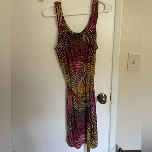 Axcess Red Sleeveless Scoop Neck Maxi Sundress